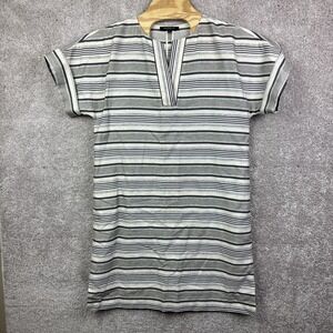 Lafayette 148 Nazeem Multi Shift Dress Womens‎ Size Medium Pockets V Neck
